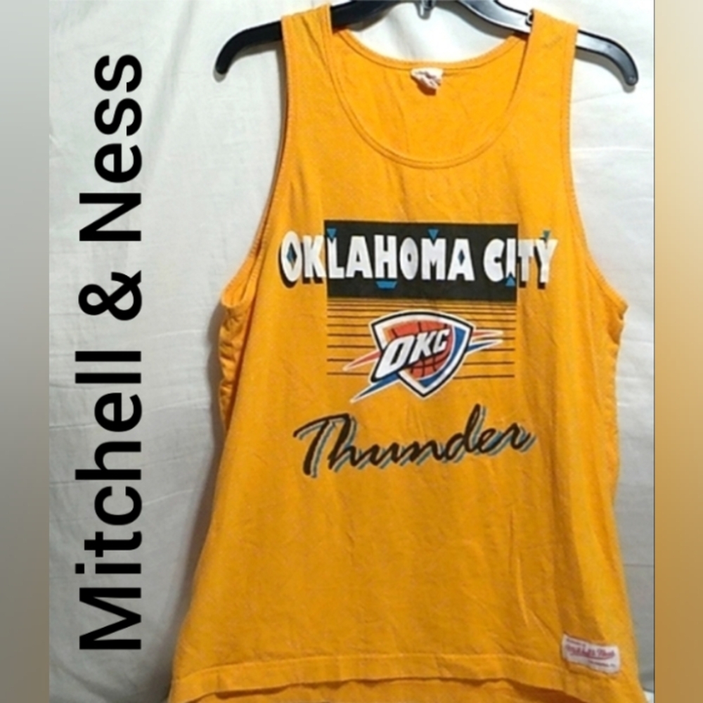 (BX53) SALE! Mitchell & Ness Oklahoma City Thunder Tank Extra Tiny Hole At Top